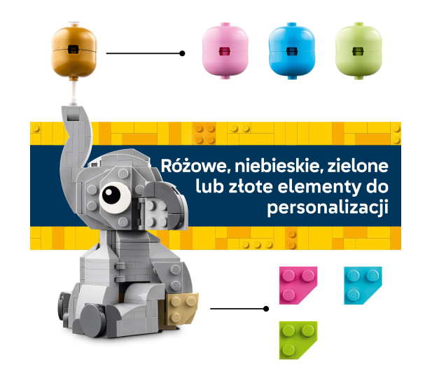 LEGO ICONIC 40814 Słoniątko na niebie - 1529758 - zdjęcie 7